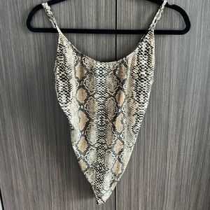 Snakeskin bodysuit